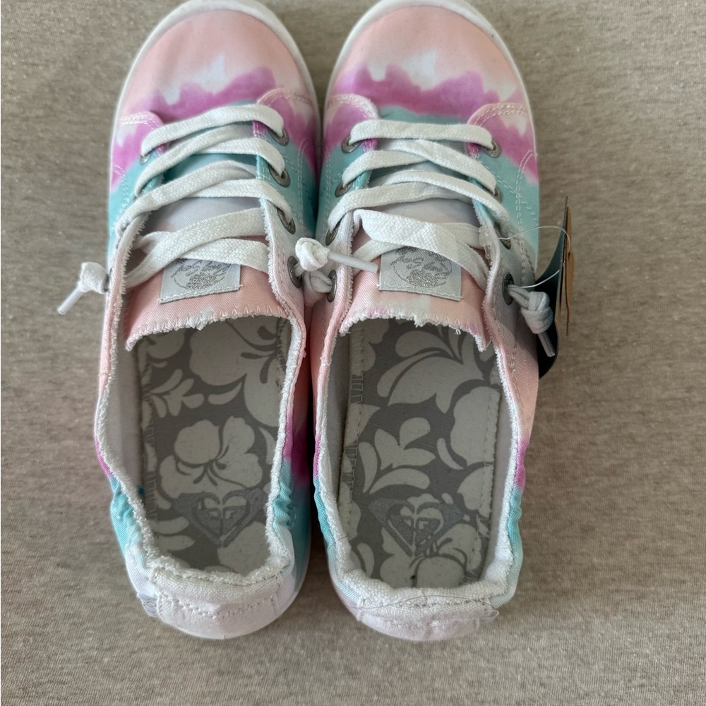 ROXY Women’s Pastel Tie-Dye Sneakers - Picture 2 of 5
